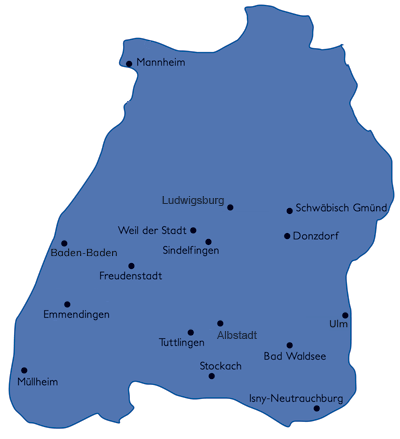 Osteologische Schwerpunktzentren DVO in Baden-Würtemberg